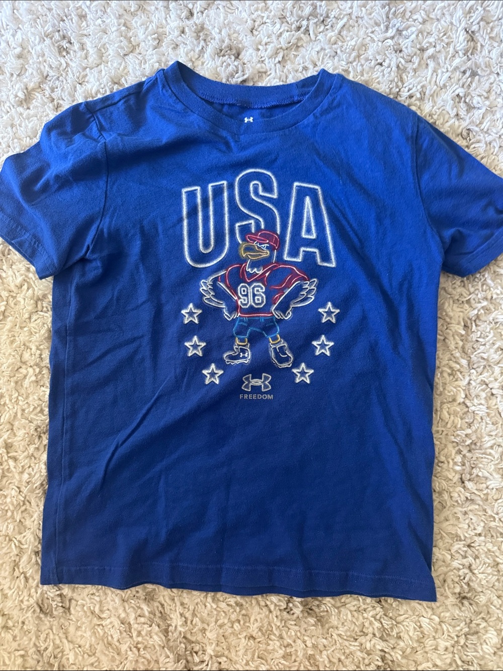 Under Armour Royal Blue Kids' USA Graphic Short Sleeve Tee